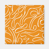 Abstract trillingspatroon magneet (Voorkant)