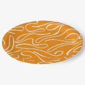 Abstract trillingspatroon papieren bordje (Gekanteld)