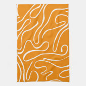 Abstract trillingspatroon theedoek (Verticaal)