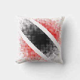 Abstract trinidad- en Tobago-puntenpatroon op WHIT Kussen