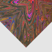 Abstract Trippy Oranje en magenta Butterfly Tissuepapier (Detail)