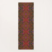 Abstract Trippy Oranje en magenta Butterfly Yogamat (Achterkant)