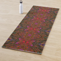 Abstract Trippy Oranje en Magenta Vlinder