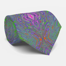 Abstract Trippy Paarse, Oranje en Groene Vlinder