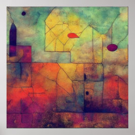 Abstract Trojaans paard Poster