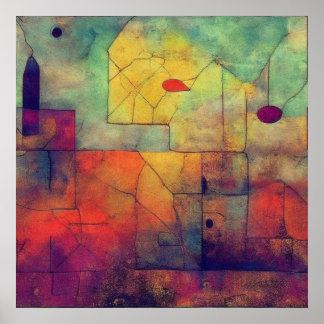 Abstract Trojaans paard Poster