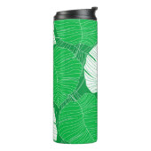 Abstract tropical leaf painting design thermosbeker (Gedraaid links)