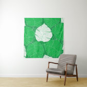 Abstract tropical leaf painting design wandkleed (In situ)