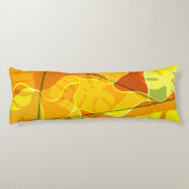 ABSTRACT TROPICAL LEAVES  LICHAAMSKUSSEN (Achterkant)