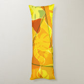 ABSTRACT TROPICAL LEAVES  LICHAAMSKUSSEN (Achterkant (Verticaal))