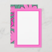 Abstract Tropical Motif Flat Card Bedankkaart (Voorkant / Achterkant)