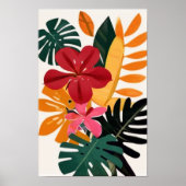 Abstract Tropical Wall Art Home Decor Poster (Voorkant)