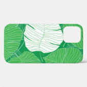 Abstract tropisch blad, kunstschilderkunst. Case-Mate iPhone case (Achterkant (horizontaal))