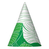 Abstract tropisch blad, kunstschilderkunst. feesthoedjes (Links)