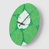 Abstract tropisch blad, kunstschilderkunst. grote klok (Hoek)