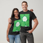 Abstract tropisch blad, kunstschilderkunst. t-shirt (Unisex)