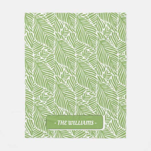 Abstract tropisch fleece deken (Voorkant)