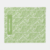 Abstract tropisch fleece deken (Voorkant (Horizontaal))