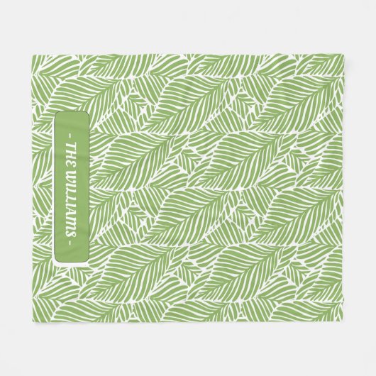 Abstract tropisch fleece deken (Voorkant (Horizontaal))