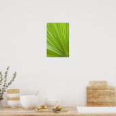 Abstract Tropisch Groen Palmblad Poster (Keuken)
