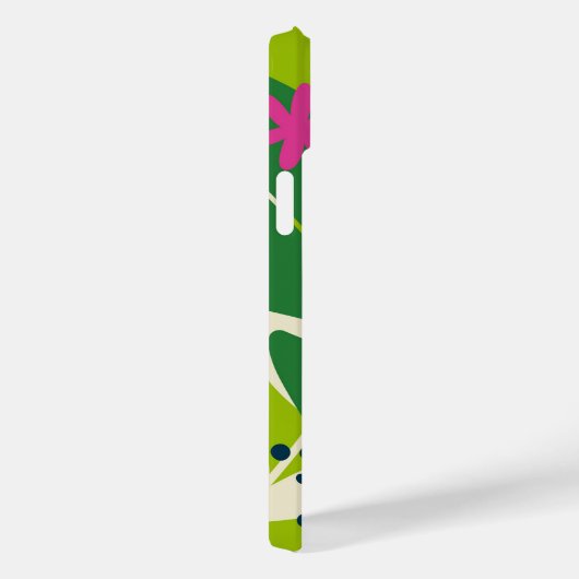 Abstract Tropisch Hoesje-Mate iPhone Case (Achterkant / Rechts)