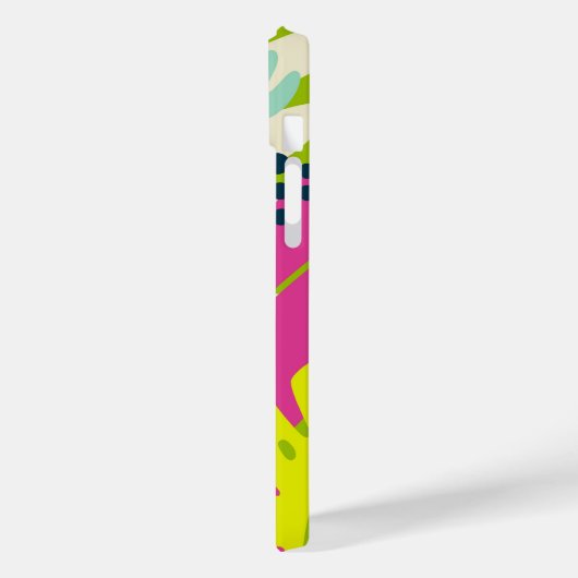 Abstract Tropisch Hoesje-Mate iPhone Case (Achterkant / Links)