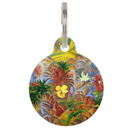 Abstract tropisch huisdierpenning