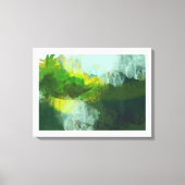 abstract tropisch landschapsschilderij canvas afdruk (Voorkant)