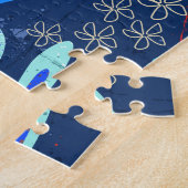 Abstract tropisch legpuzzel (Zijkant)