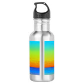 Abstract Tropisch Leven Palm Silhouet Hangmat Waterfles (Achterkant)