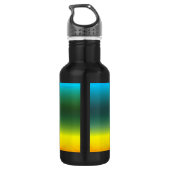 Abstract tropisch leven palm Silhouette Hammock Waterfles (Achterkant)