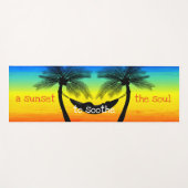 Abstract tropisch leven palm Silhouette Hammock Yogamat (Voorkant (horizontaal))