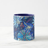 Abstract tropisch mok (Midden)