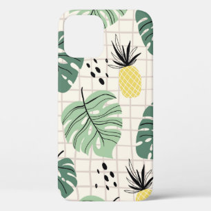 Abstract tropisch naadloos patroon met palmblad  Case-Mate iPhone case