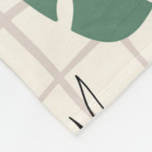 Abstract tropisch naadloos patroon met palmblad fleece deken (Hoek)