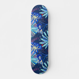 Abstract tropisch persoonlijk skateboard