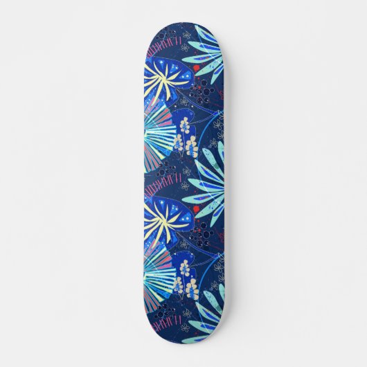 Abstract tropisch persoonlijk skateboard (Voorkant)
