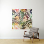 Abstract tropisch plant. illustratie wandkleed (In Situ (horizontaal))