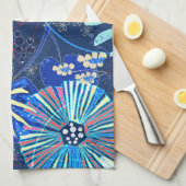 Abstract tropisch theedoek (Quarter Fold)