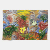 Abstract tropisch theedoek (Horizontaal)