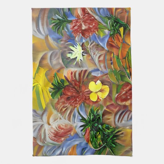 Abstract tropisch theedoek (Verticaal)