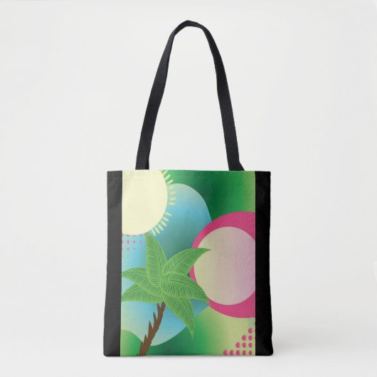 abstract tropisch tote bag (Voorkant)