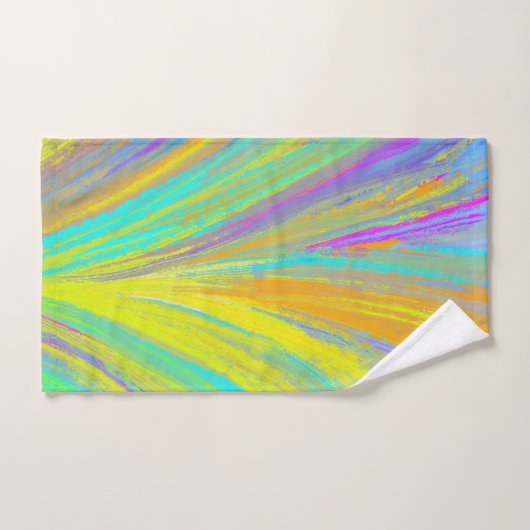 Abstract tropisch zomerfeest bad handdoek (Handdoek)