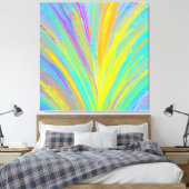 Abstract tropisch zomerfeest canvas afdruk (Insitu (Slaapkamer))