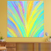 Abstract tropisch zomerfeest canvas afdruk (Insitu (Woonkamer))