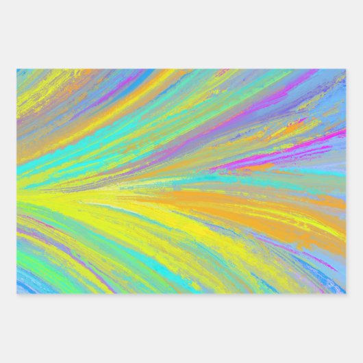 Abstract tropisch zomerfeest inpakpapier vel (Voorkant)