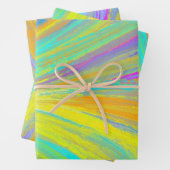 Abstract tropisch zomerfeest inpakpapier vel (In situ)