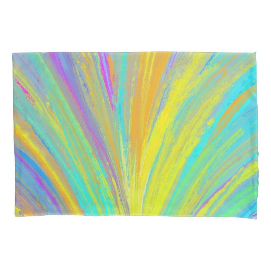 Abstract tropisch zomerfeest kussensloop (Voorkant-Links)