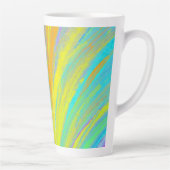 Abstract tropisch zomerfeest latte mok (Rechts)