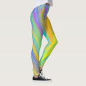 Abstract tropisch zomerfeest leggings (Rechts)